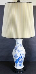 Tall Ceramic Peacock Table Lamp