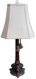 Vintage Claw Foot Tassel Table Lamp