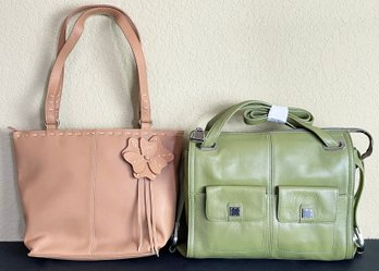 2 Brand New Leather Handbags - Liz Claiborne And Preston & York