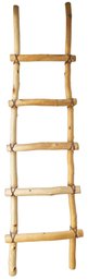 Rustic Wood & Rawhide Ladder