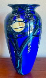 Stunning Signed And Numbered Satava Art Glass Vase