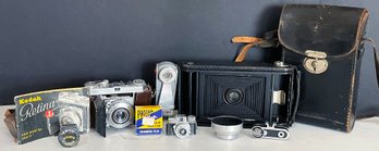 Amazing Vintage Camera Lot - Beica Subminiature Camera Spy, Kodak Retina Ia, No.3 Ansco Jr. & More!