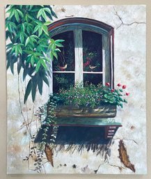 Original Countryside Window Painting