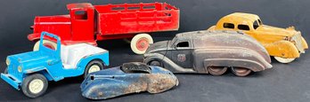 Collection Of Metal Cars And Trucks, As Is