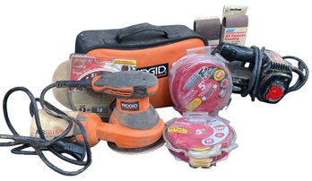 Corded Ridgid Palm Sander With Skil 2.5' Belt Sander