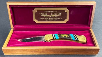 Buck-custom Handmade Navajo Pocket Knife