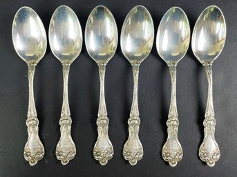 Six Monogrammed Sterling Spoons, 150g