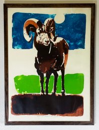 Vintage Herman Raymond Ltd. Edition Bighorn Sheep Print