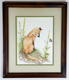 Framed Kathy Goff Fox Print