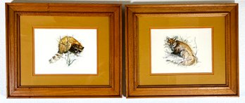 Pair Of Signed W. Otto Animal Artworks