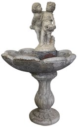 Beautiful Concrete Bird Bath Fountain