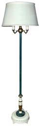 Cottagecore Chic Vintage Teal Floor Lamp