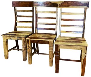 3 Stunning Solid Wood Chairs