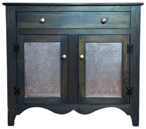 Artistic Mastercraft Storage Cabinet In Dark Green Stain