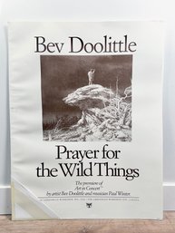 Bev Doolittle 'Prayer For The Wild Things' Premier Poster And Artist Biography