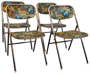 4 Vintage Samsonite Folding Chairs