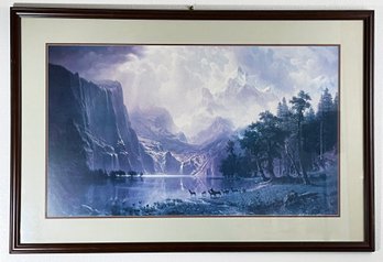 Large Majestic Mountain Valley Art Print