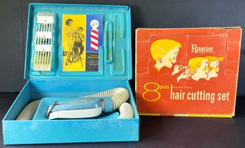 Vintage Electric Hair Clippers- Preco Air Clip & Raycine Hair Cutting Set
