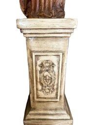 Wood Pedestal Cream