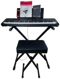 Yamaha PSR E263 Portable Digital Keyboard, Stand & Bench