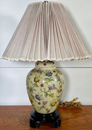 Beautiful Porcelain Lamp (possibly Stiffel) With Stiffel Shade