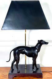 Charming Black Dog Table Lamp