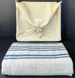 What Appears To Be New Swan's Island Wool Blanket W/ Bag
