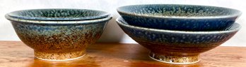 4 Beautiful Japanese Earth & Sky Bowls