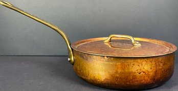 Large Mauviel 1830 Copper Sauce Pan With Lid