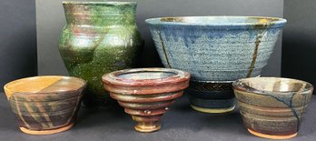Unique Glazed Pottery Vessels