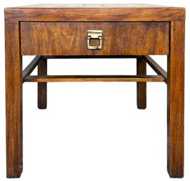 Interesting Vintage Drexel Solid Wood Side Table