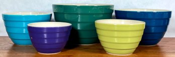 5 Colorful Crate & Barrel Nesting Bowls