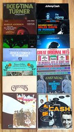 14 Vinyl Records- Miles Davis, Ike & Tina, Johnny Cash, Led Zeppelin & More!