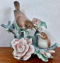 Lladro Two Nightingales Porcelain Figure