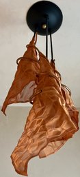 Elegant Silk Ceiling Mounted Light Fixture