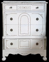 Marble Or Granite Top Vintage French Provincial Dresser