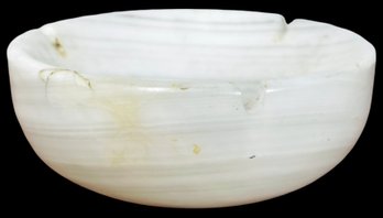 Mid Century White Onyx Ashtray