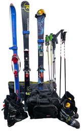 High-end Ski Lot Including Rossignol Experience 83 Skis, Dalbello Voodoo Boots, REI Ski Bag, Poles & More!
