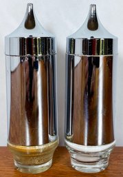 Sleek Vintage Salt & Pepper Shakers