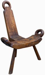 Antique Wooden Birthing Chair