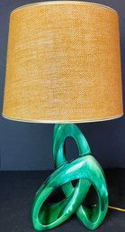 Midcentury Vintage Ceramic Knot Table Lamp