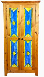Stunning Stained Glass Door Cabinet