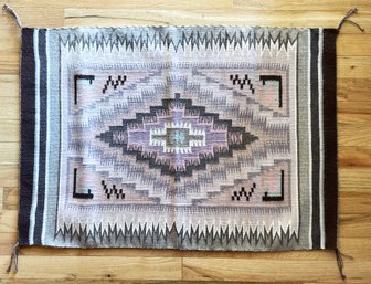 Beautiful Vintage Navajo Two Gray Hills Weaving