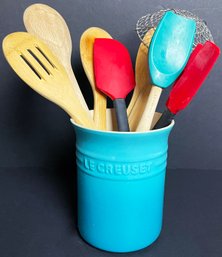 Le Creuset Utensil Holder With Le Creuset Spatula & More