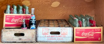 Vintage Coca Cola Bottles & Crates