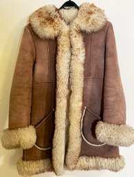 Vintage Faux Fur & Suede Coat
