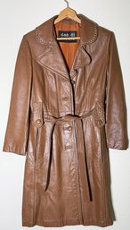 Amazing Vintage Dandi Modes Ladies' Leather Trench Coat