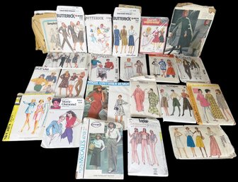 Vintage 1960s-80s Women's Sewing Patterns Including Vogue, Simplicity & More!