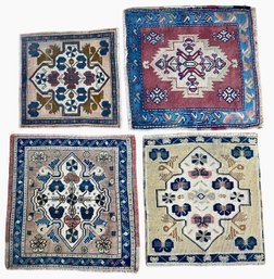 4 Small Vintage Rugs/cushion Covers