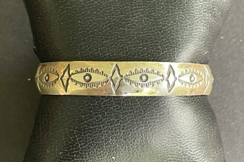 Beautiful Southwestern Sterling Cuff Bracelet